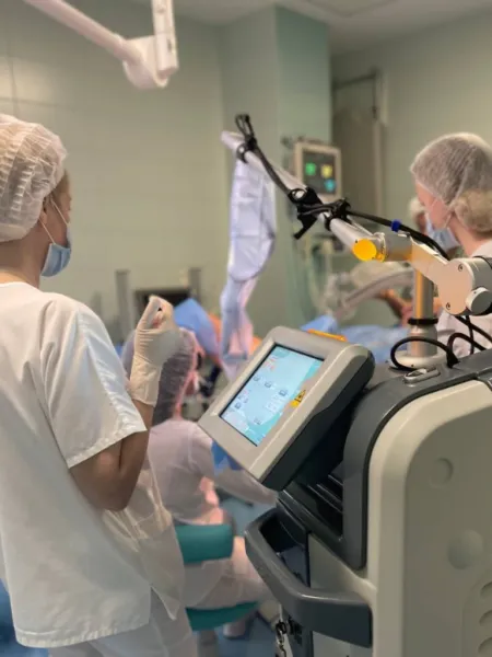 Removal of a cervical canal polyp | Surgery in gynecology