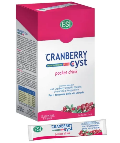 CRANBERRY CYST POCKET DRINK ESI (ITALIA) | Trattamento della cistite